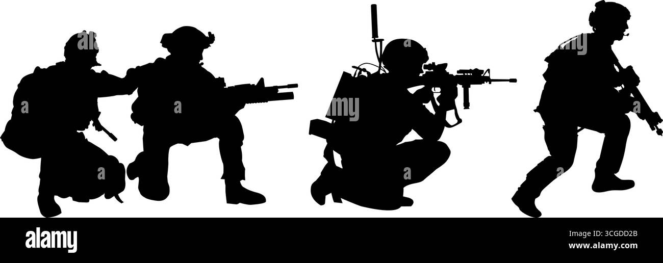 Illustrazione grafica vettoriale di Soldier, adatta per il modello, risorse di progettazione Illustrazione Vettoriale