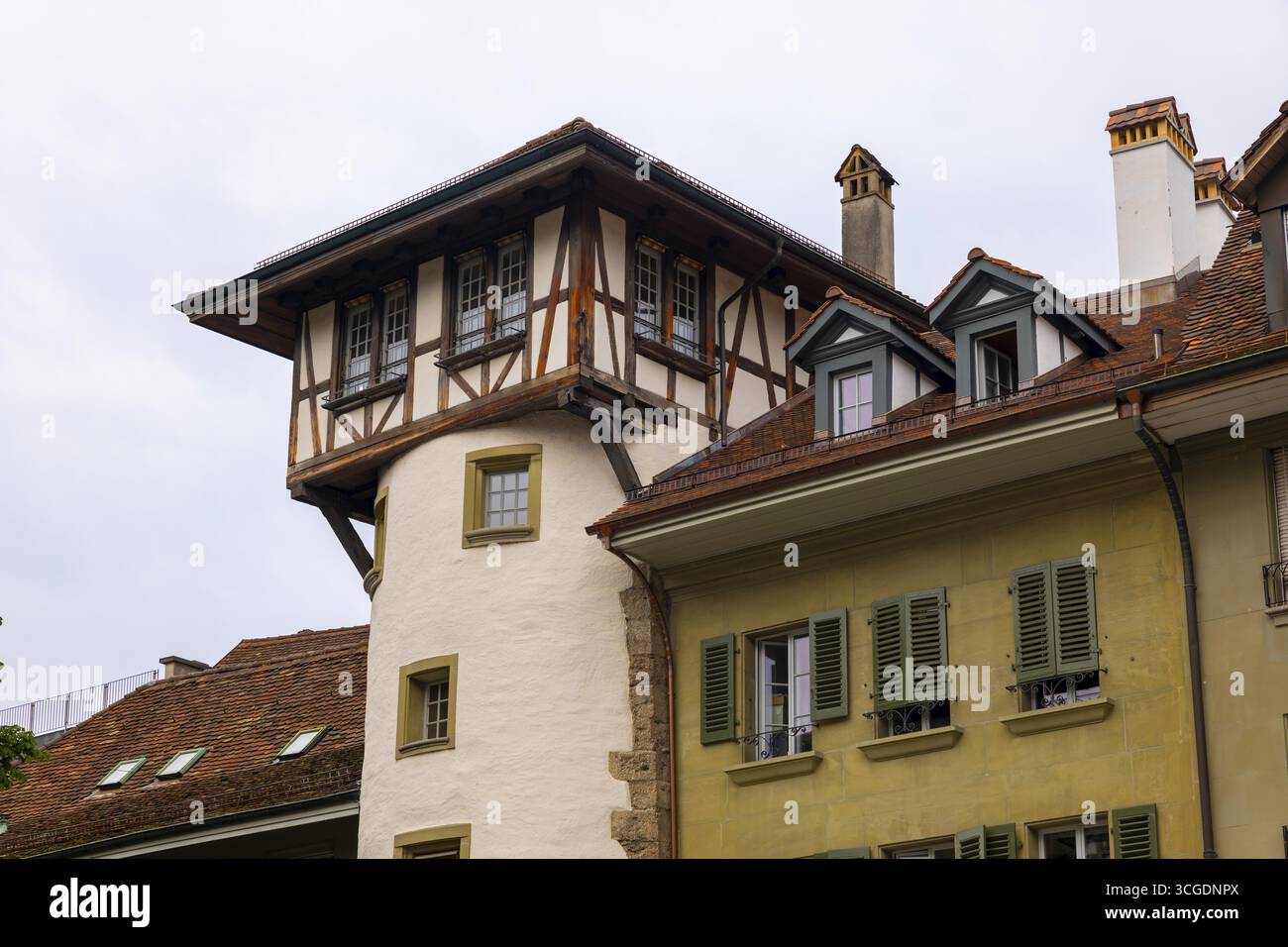 Splendido edificio storico nella città vecchia di Berna, Canton Berna, Svizzera Foto Stock