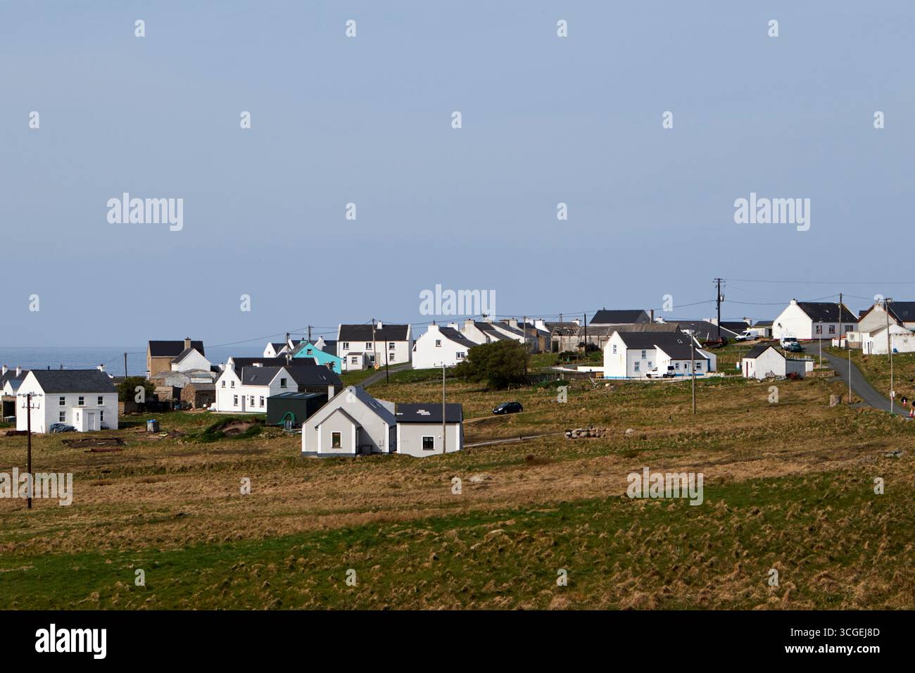 ospita l'insediamento del villaggio di east town baile thoir tory island county donegal repubblica d'irlanda Foto Stock