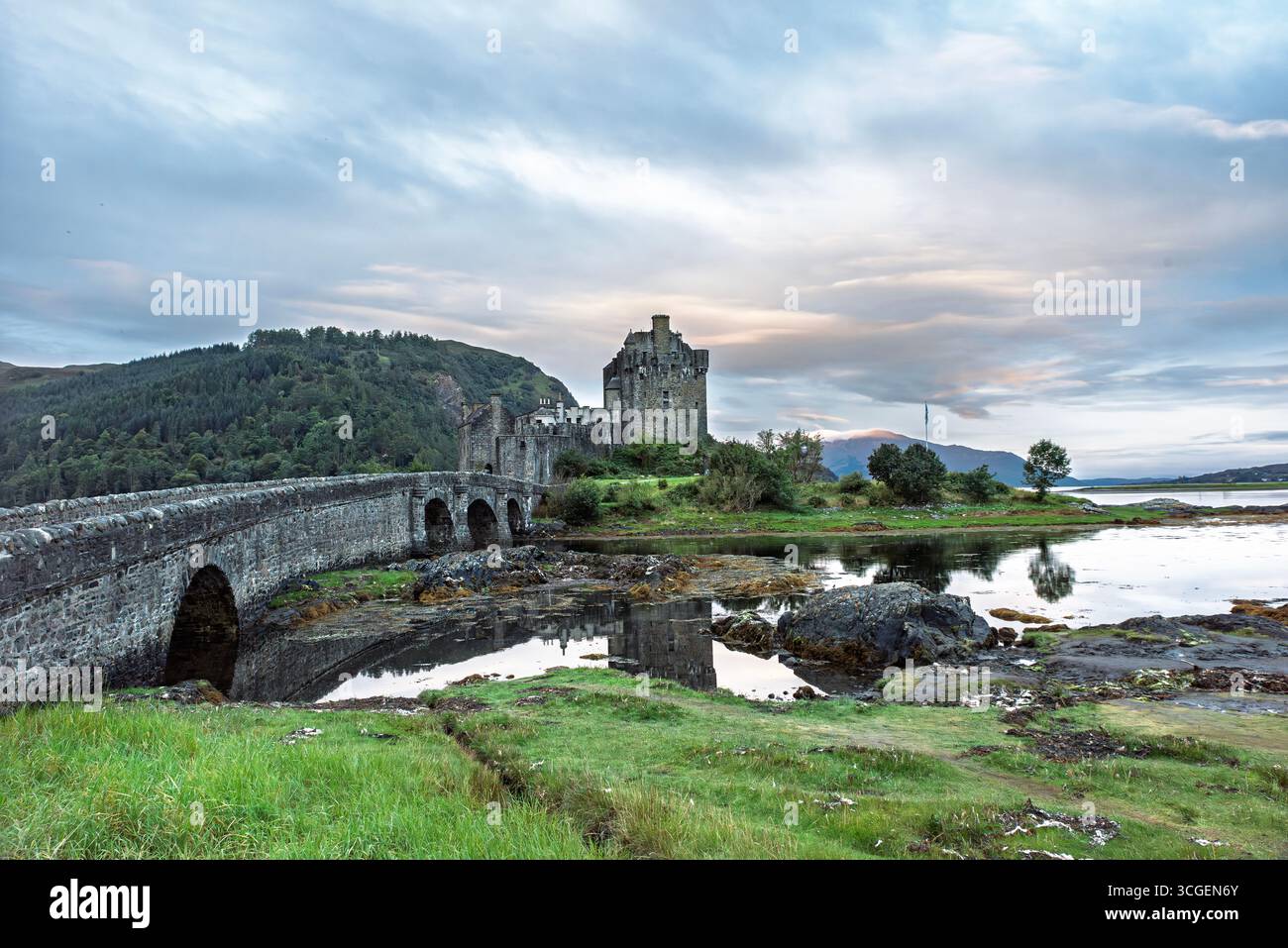 Eilean Donan Castle Serenity Foto Stock