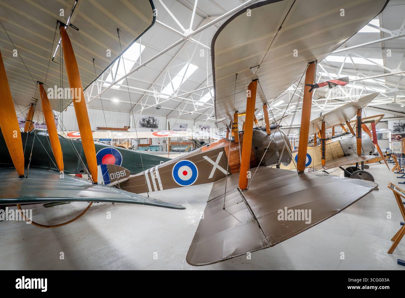 Museo dell'aviazione della Shuttleworth Collection Foto Stock