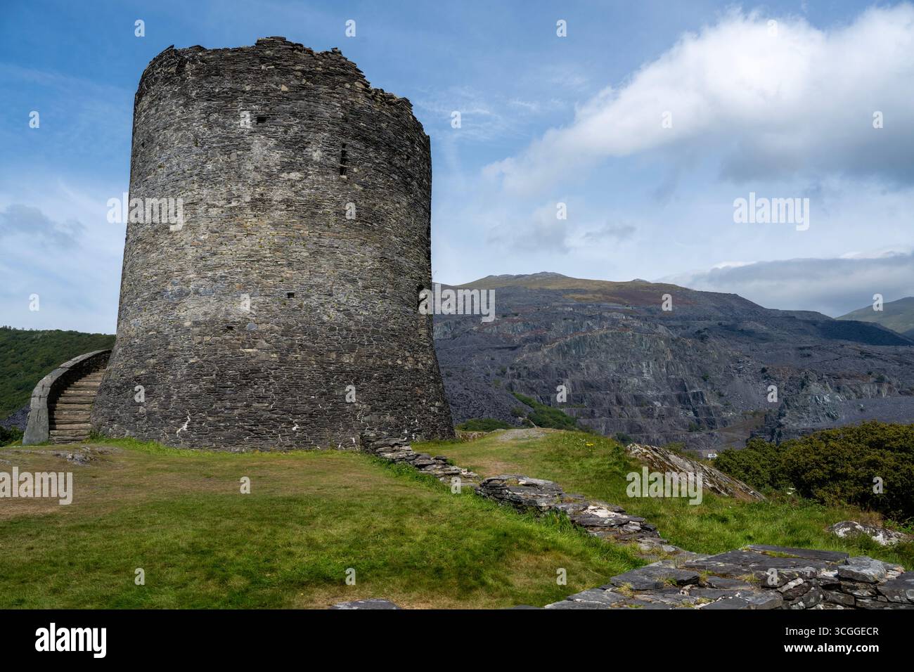Castello di Dolbadarn, Caernarfon, Galles del Nord, Galles, Regno Unito Foto Stock
