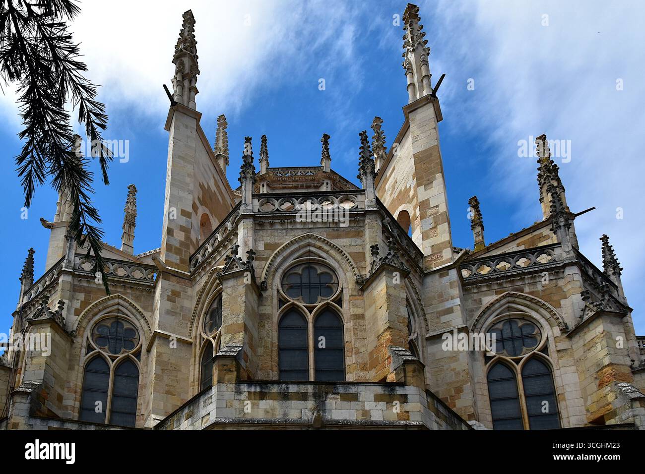 Abside della Cattedrale di Santa Maria di León Foto Stock
