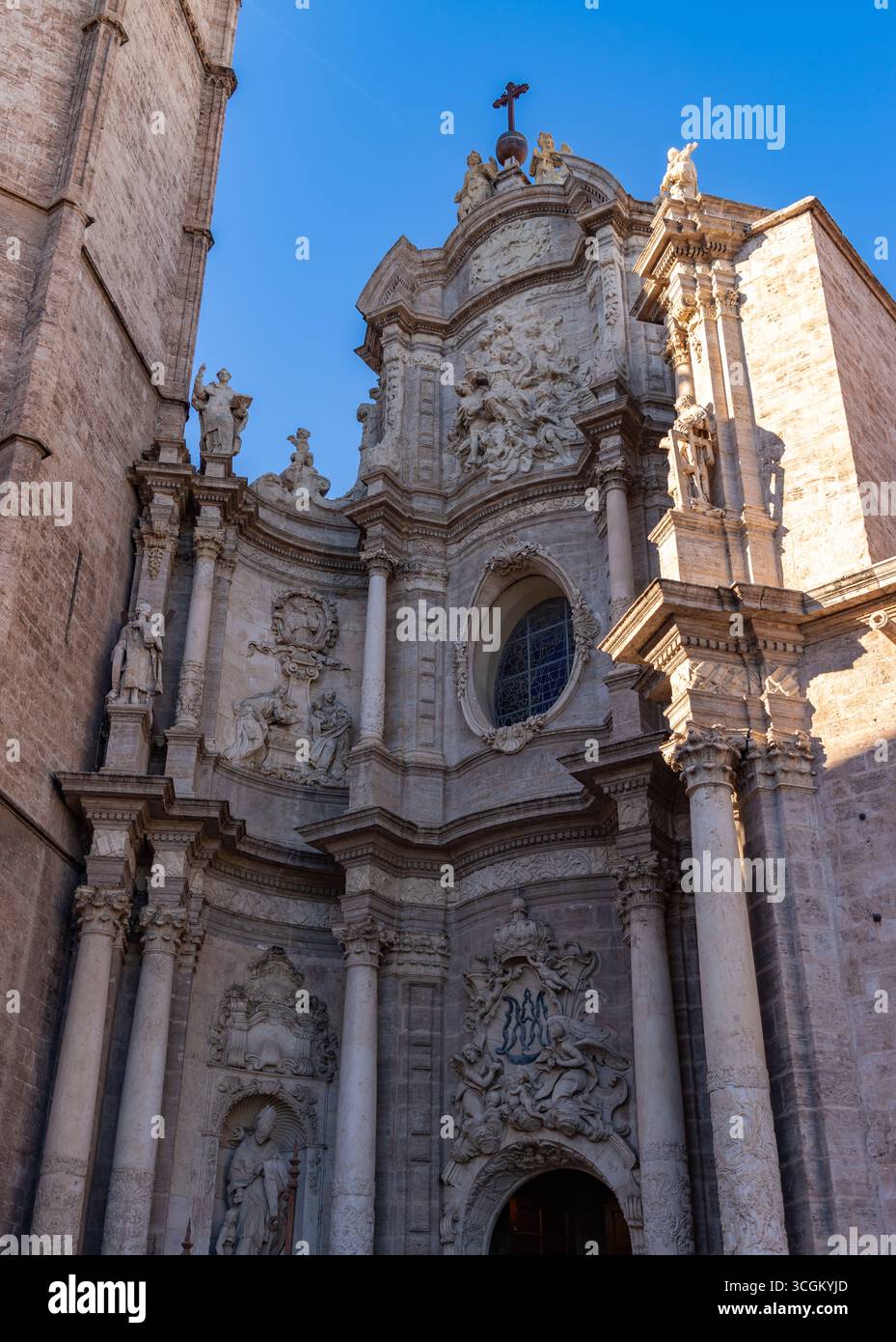 Una foto della Cattedrale di Valencia. Foto Stock