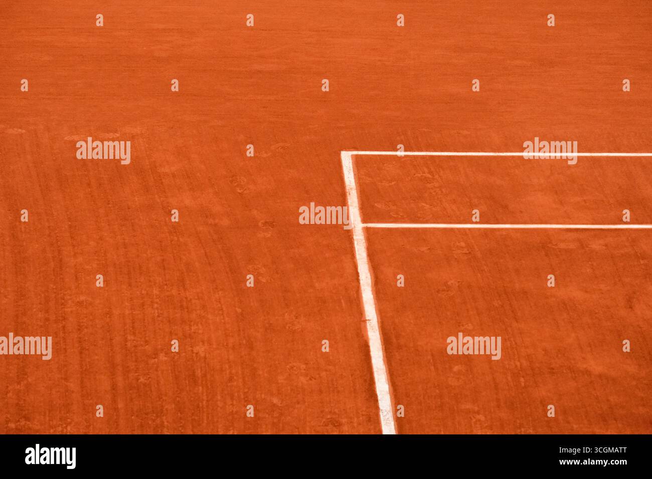 Campo da tennis in argilla a Parigi Foto Stock