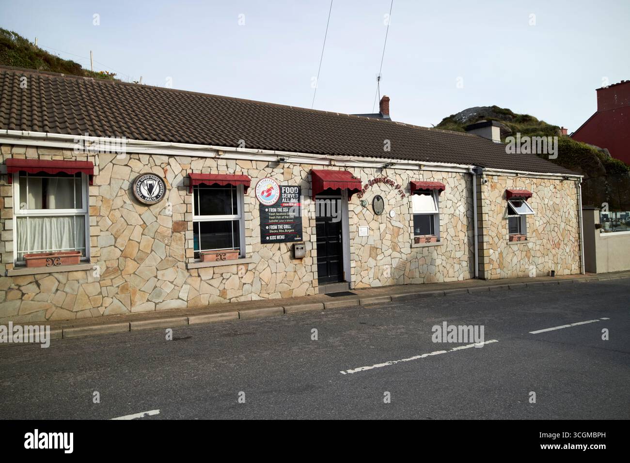 il ristorante di aragosta burtonport county donegal repubblica d'irlanda Foto Stock