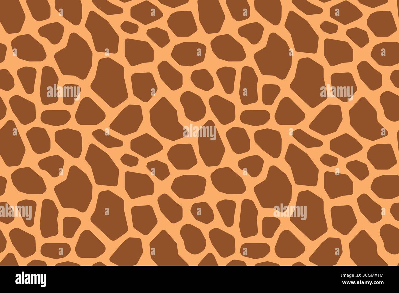 motivo senza cuciture con texture in pelle di giraffa, può essere utilizzato nel design alla moda, per carta da parati, tappezzeria e dettagli decorativi degli interni - illustrazioni vettoriali Illustrazione Vettoriale
