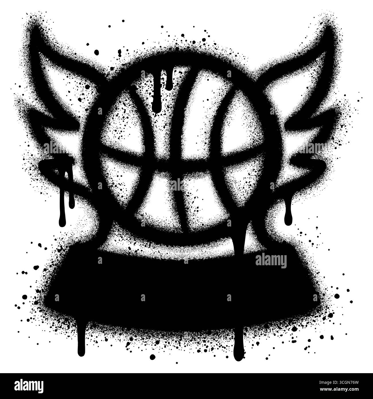 Modello con logo per pallacanestro Sports Club per tornei o squadre sportive. Illustrazione Vettoriale