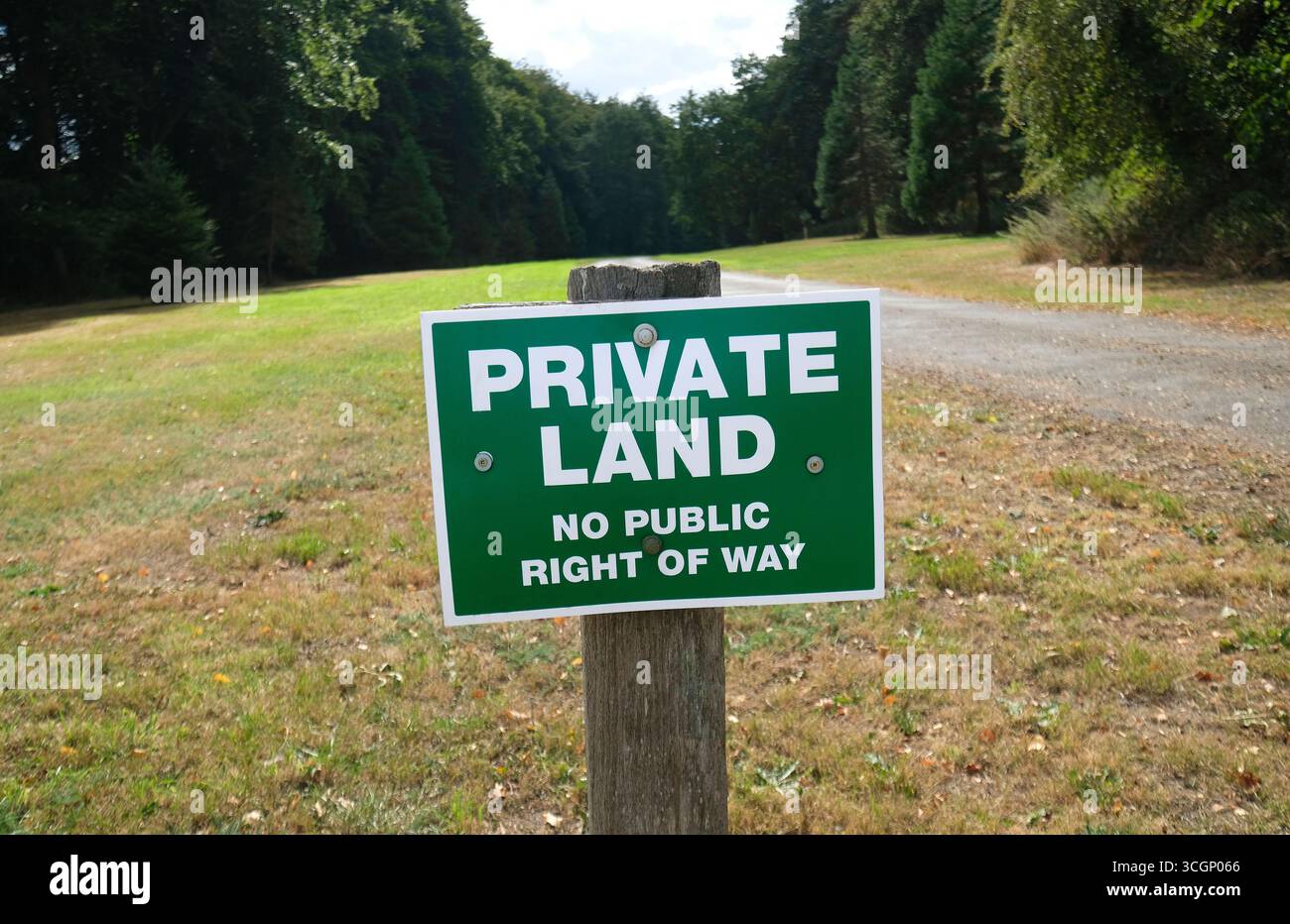 segnale di terra privato, norfolk settentrionale, inghilterra Foto Stock