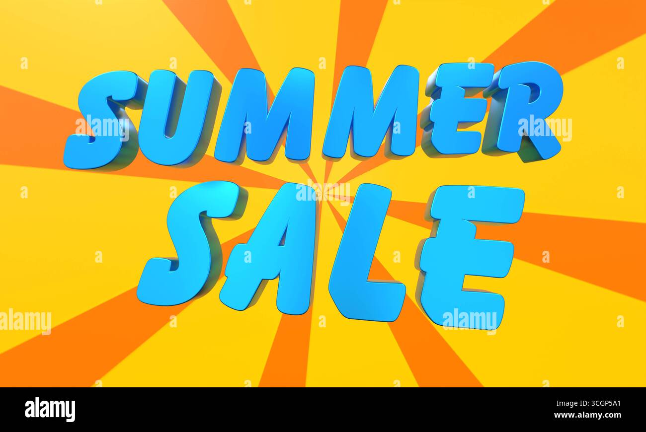 Saldi estivi, striscione per lo shopping a righe gialle. Saldi estivi, striscione per lo shopping a righe gialle. Marketing, commercio al dettaglio, shopping online, e-commerce. img pop up012 summer sale Foto Stock