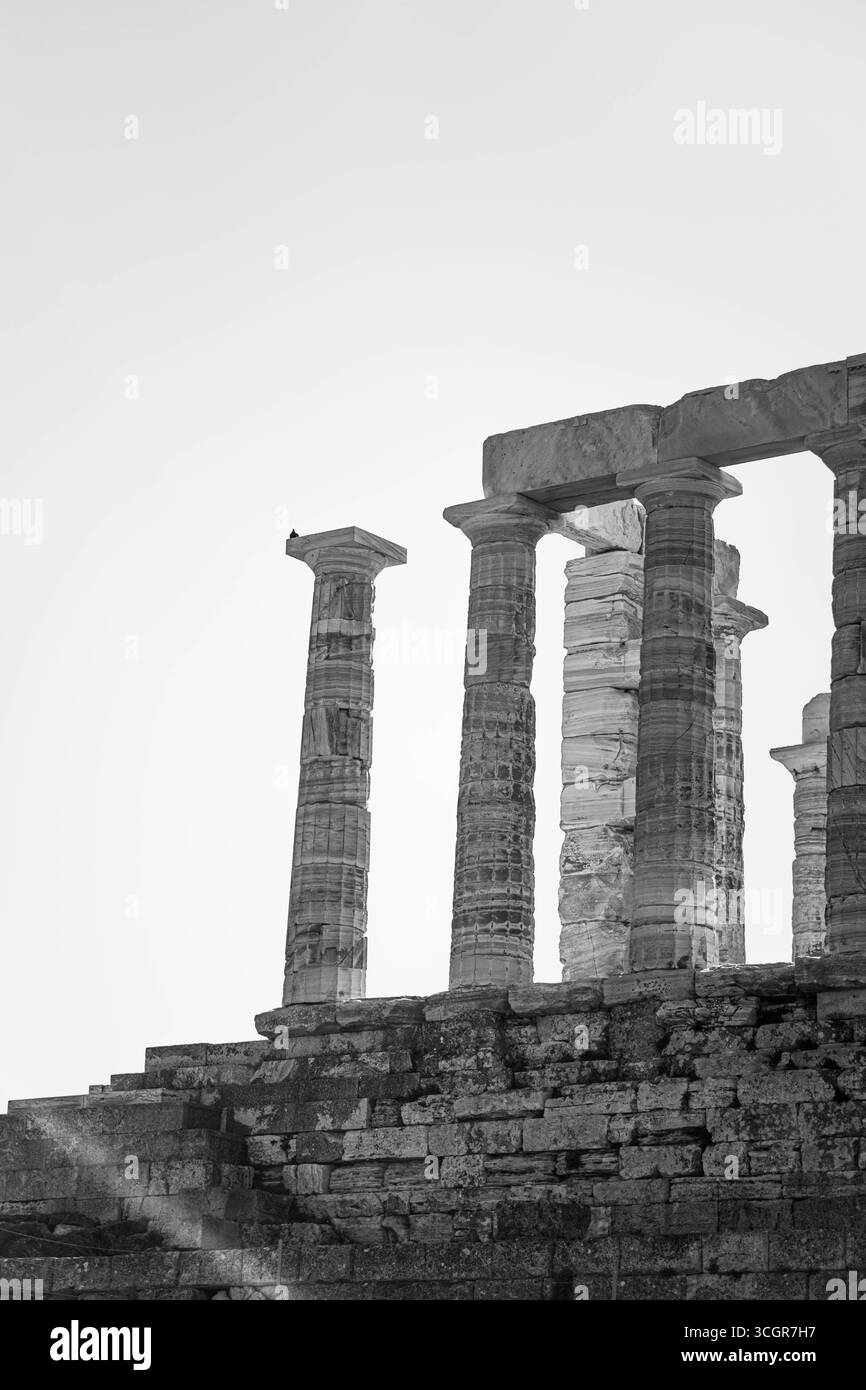 Tempio di Poseidone, Sounion, Grecia Foto Stock
