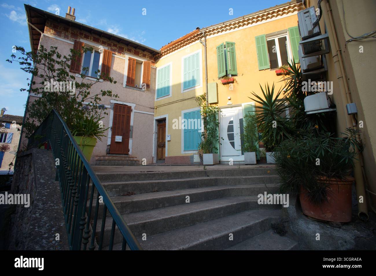 Strada a Roquebrune-sur-Argens, Francia Foto Stock