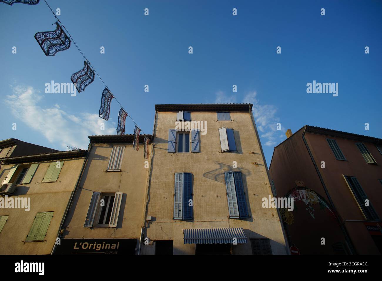 Strada a Roquebrune-sur-Argens, Francia Foto Stock