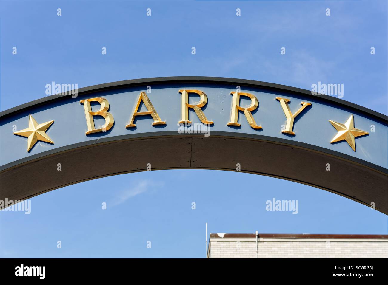 Barry Gate ad Annapolis, Maryland, USA. Ingresso pedonale principale per la United States Naval Academy. Foto Stock