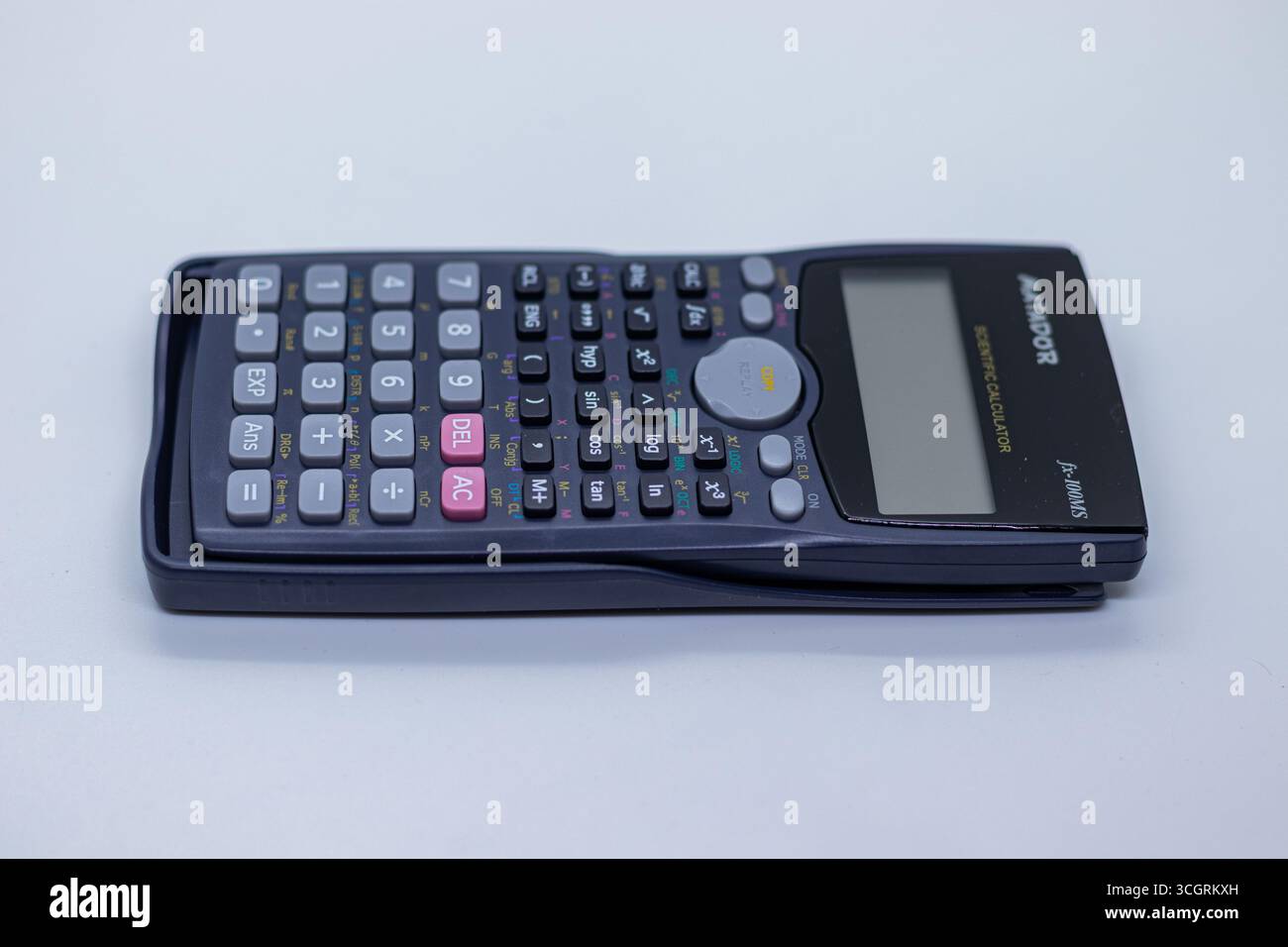 Calcolatore della funzione matematica in nero Foto Stock