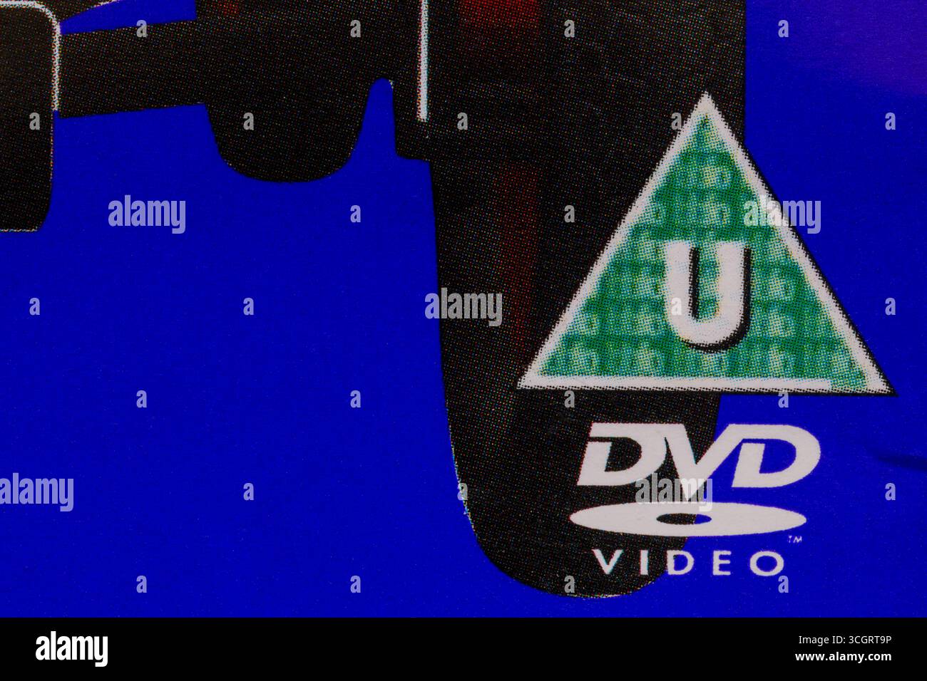 Classificazione U su DVD - classificazione per età della pellicola classificazione bbfc Foto Stock