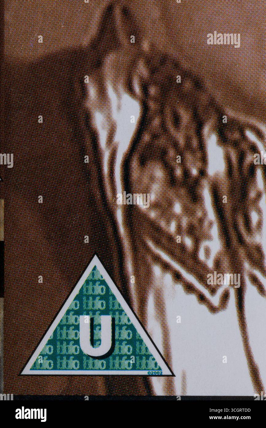 Classificazione U su DVD - classificazione per età della pellicola classificazione bbfc Foto Stock