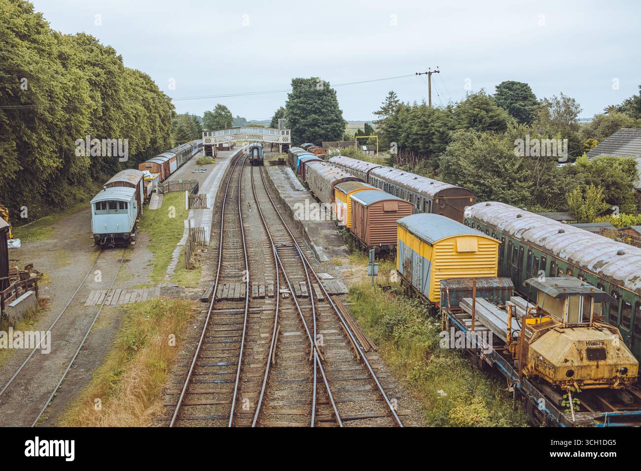 Bridge of Dun è uno storico ponte in pietra ad Angus, Scozia, costruito nel XVIII secolo, noto per le viste panoramiche, la fauna selvatica e il patrimonio ferroviario. Foto Stock