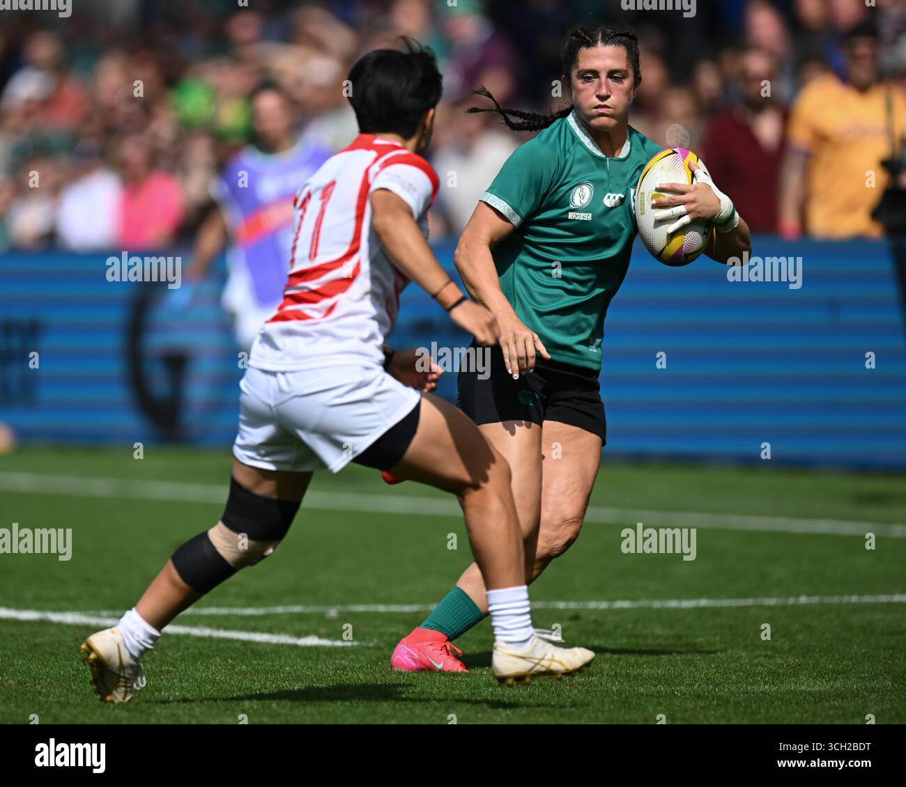 Irlanda donne contro Giappone Coppa del mondo di rugby femminile - primo turno domenica 24 agosto 2025 Franklin's Gardens, Northampton, Inghilterra Foto Stock
