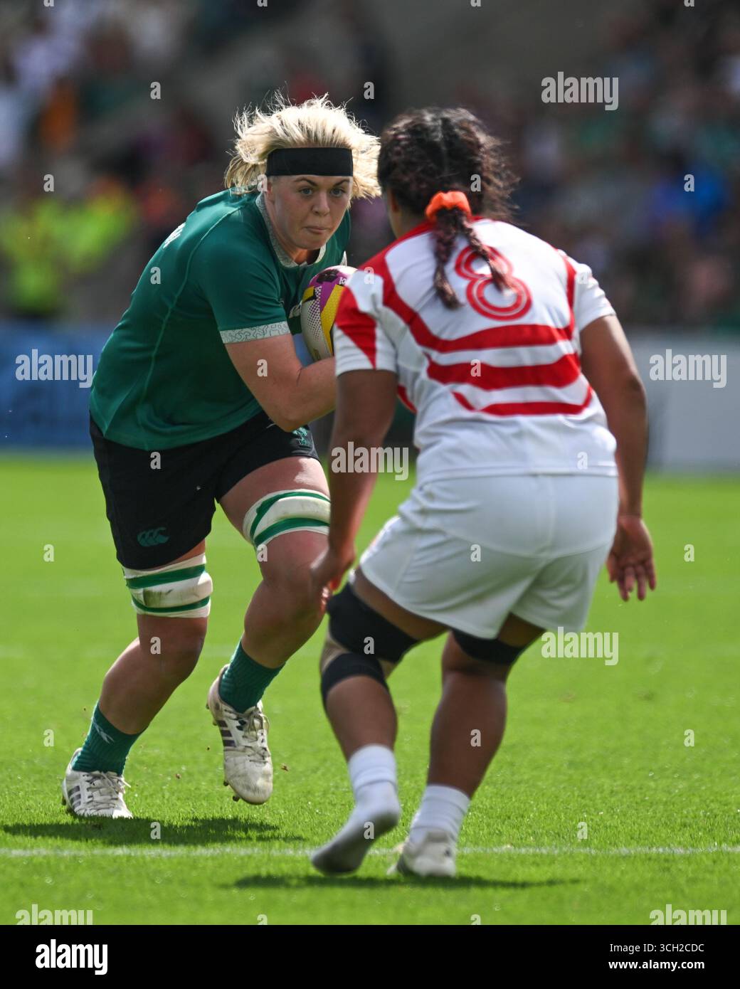 Irlanda donne contro Giappone Coppa del mondo di rugby femminile - primo turno domenica 24 agosto 2025 Franklin's Gardens, Northampton, Inghilterra Foto Stock