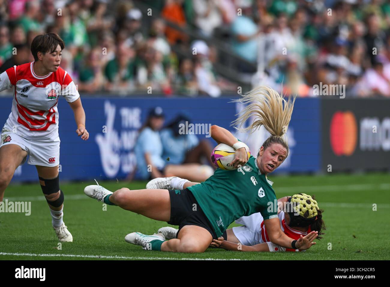 Irlanda donne contro Giappone Coppa del mondo di rugby femminile - primo turno domenica 24 agosto 2025 Franklin's Gardens, Northampton, Inghilterra Foto Stock