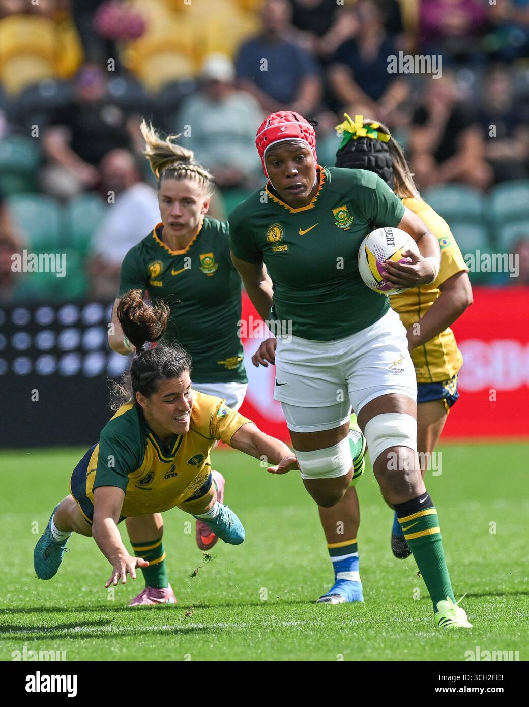 South Africa Women vs Brazil Women's Rugby World Cup - prima giornata domenica 24 agosto 2025 Franklin's Gardens, Northampton, Inghilterra ©ReplayImages/Mike Foto Stock