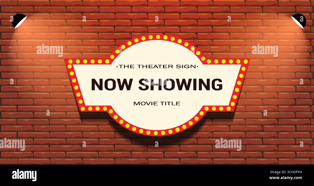 sfondo cinematografico con splendide luci luminose Illustrazione Vettoriale