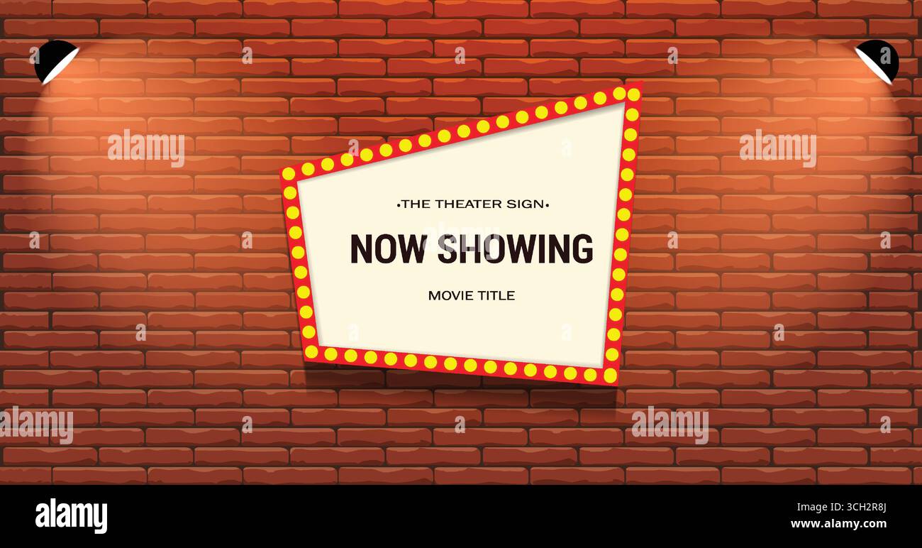 sfondo cinematografico con splendide luci luminose Illustrazione Vettoriale