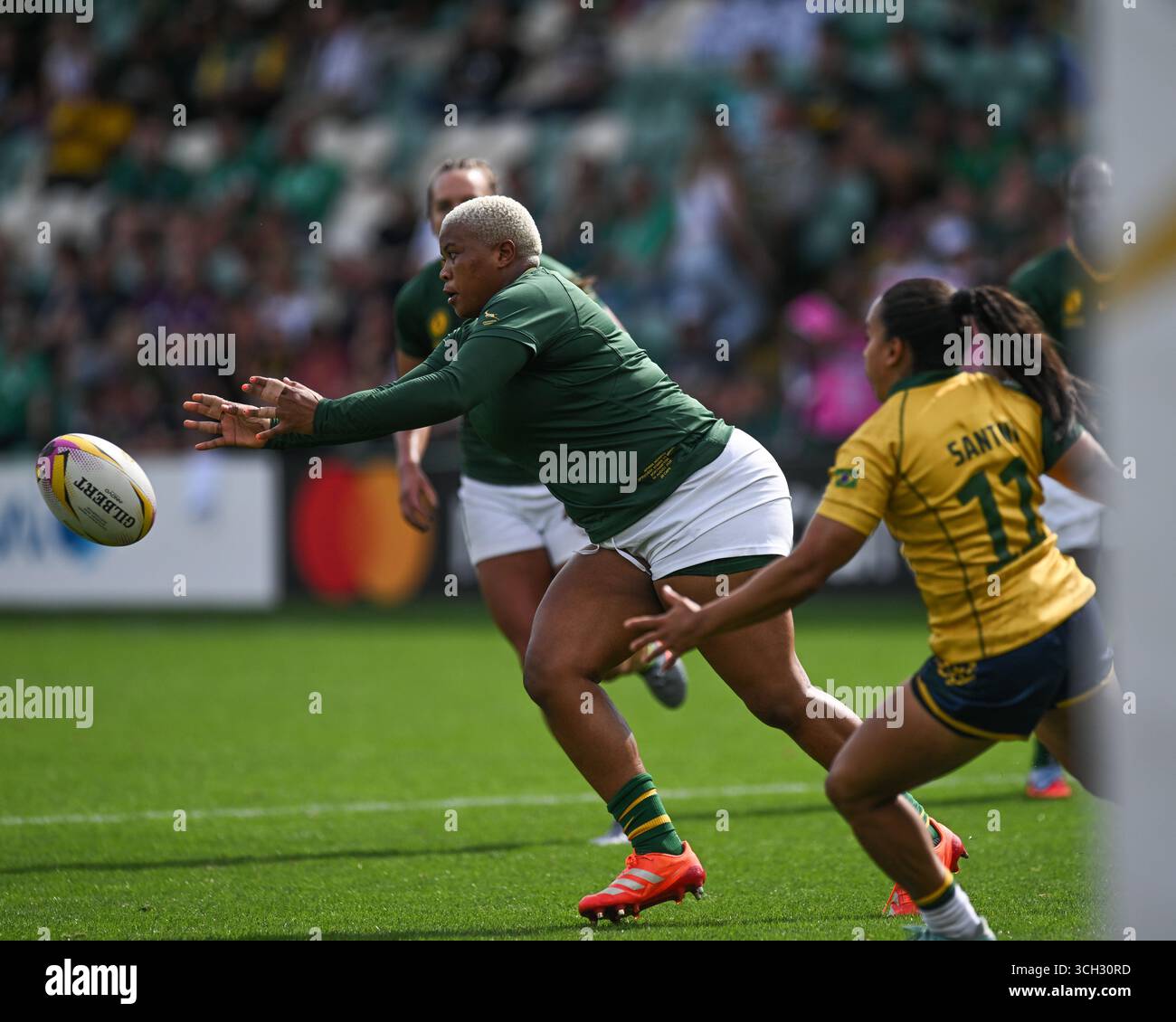 South Africa Women vs Brazil Women's Rugby World Cup - prima giornata domenica 24 agosto 2025 Franklin's Gardens, Northampton, Inghilterra ©ReplayImages/Mike Foto Stock