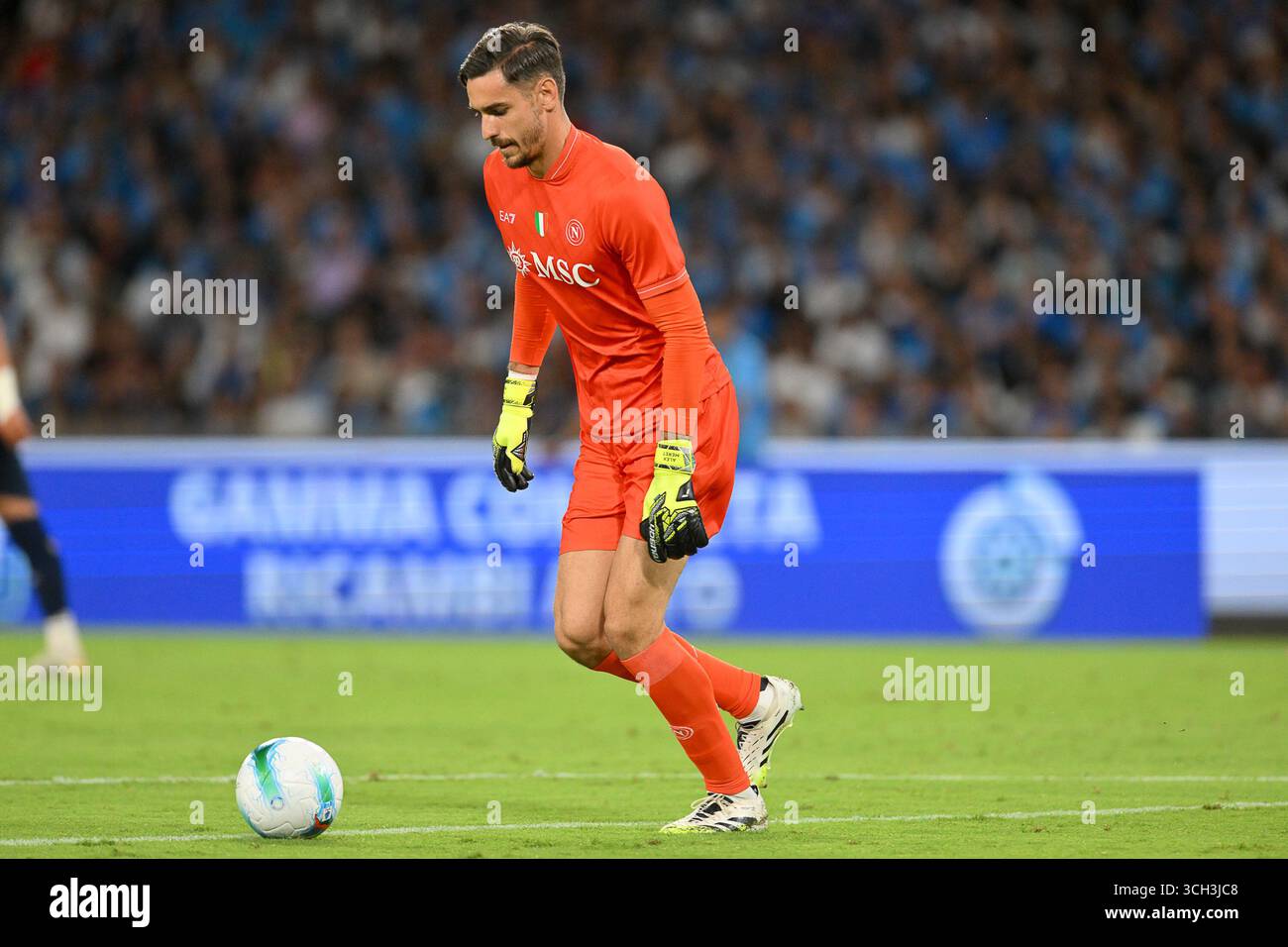 30 agosto 2025, Stadio Diego Armando Maradona, Napoli, Italia; partita di serie A Enilive; Napoli contro Cagliari; Alex Meret del Napoli Foto Stock