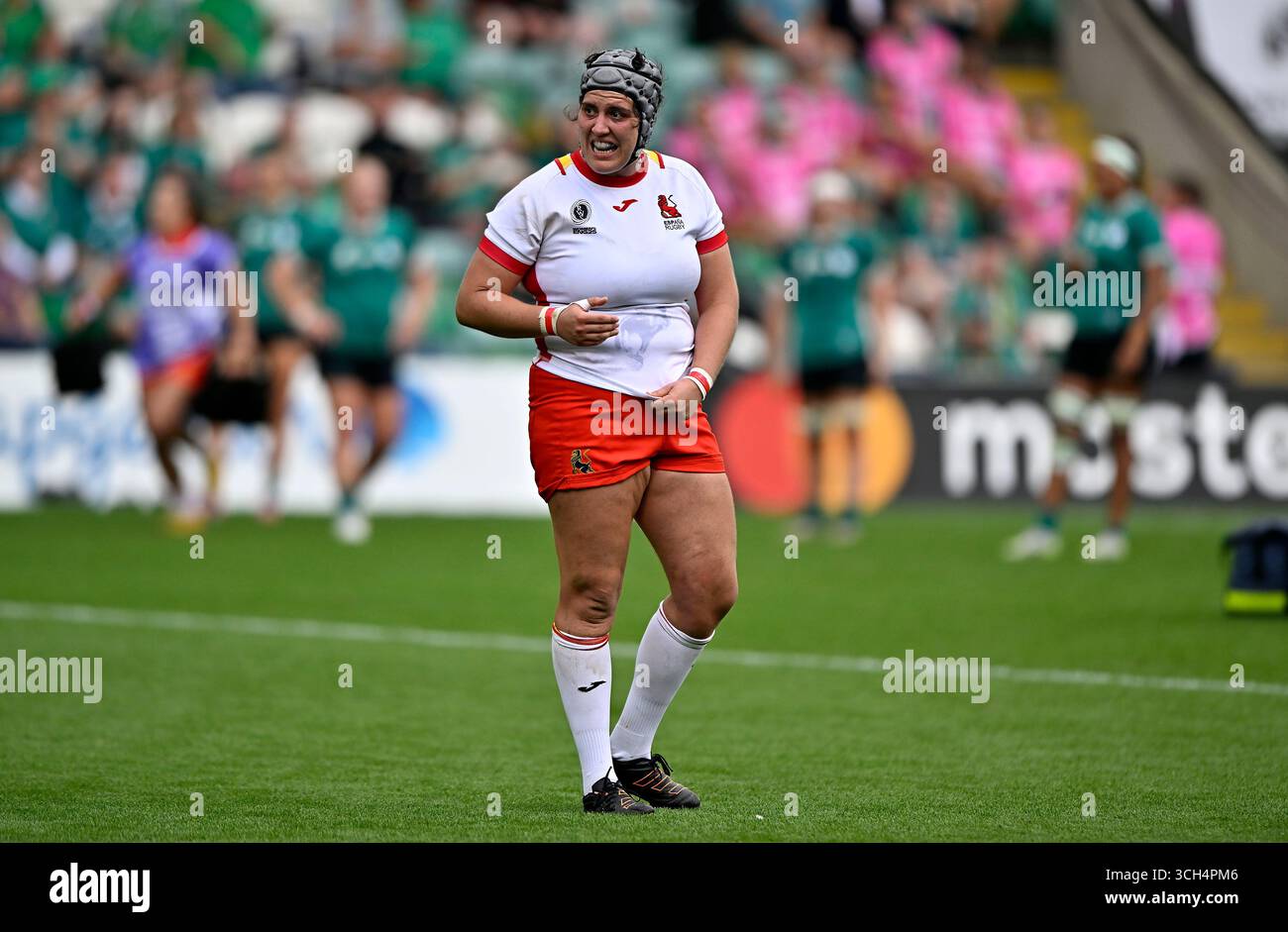 Northampton, Regno Unito. 31 agosto 2025. Coppa del mondo di rugby femminile. Irlanda V Spagna. Franklins Gardens. Northampton. Elena Martinez (Spagna) durante la Coppa del mondo di rugby femminile Irlanda V Spagna, pool C, partita di rugby. Crediti: Sport in foto/Alamy Live News Foto Stock