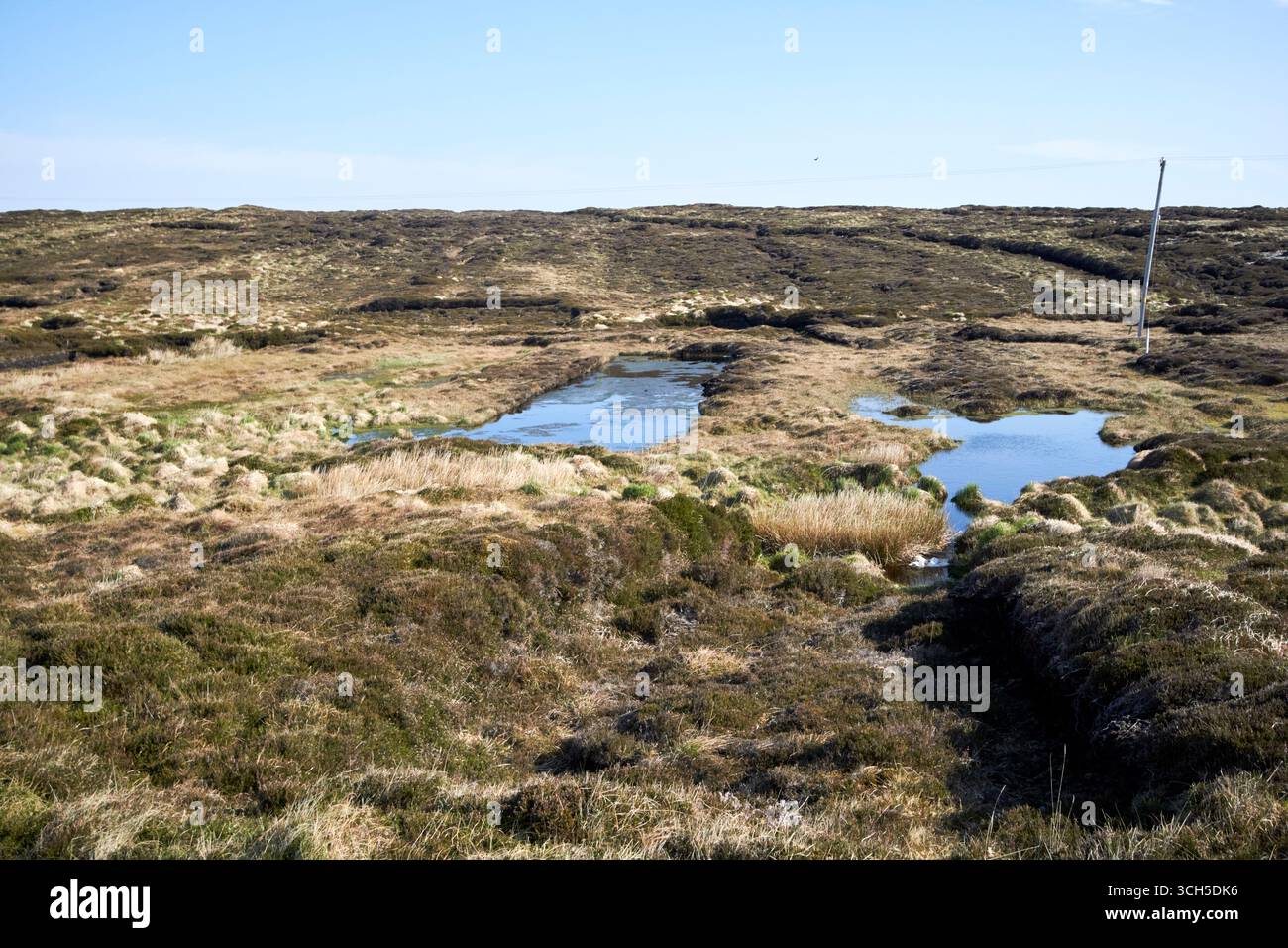 in precedenza ha lavorato per le paludi di montagna nelle colline dell'isola arranmore contea di donegal repubblica d'irlanda Foto Stock