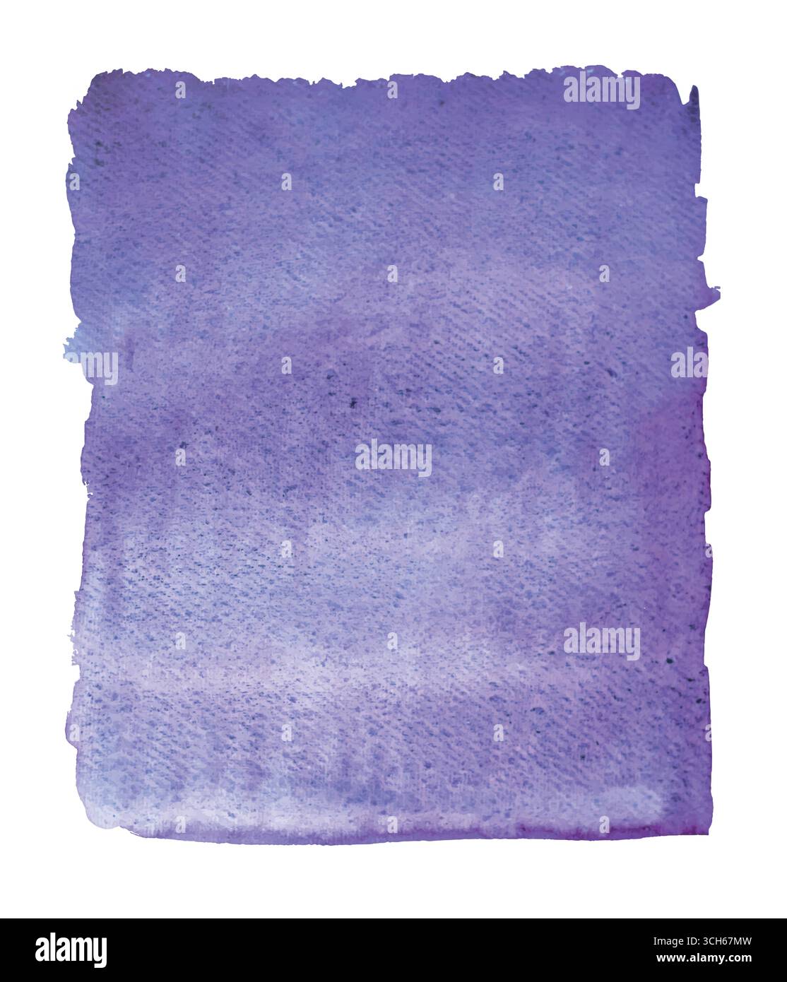 Sfondo astratto con trama ad acquerello viola. Splendido sfondo ad acquerello per il tuo design. Vernice per granulazione acquerello su carta ad acquerello ruvida Illustrazione Vettoriale