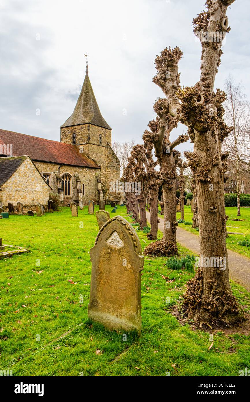 St Peter and St Pauls Church, Church Street, Edenbridge, Kent Foto Stock