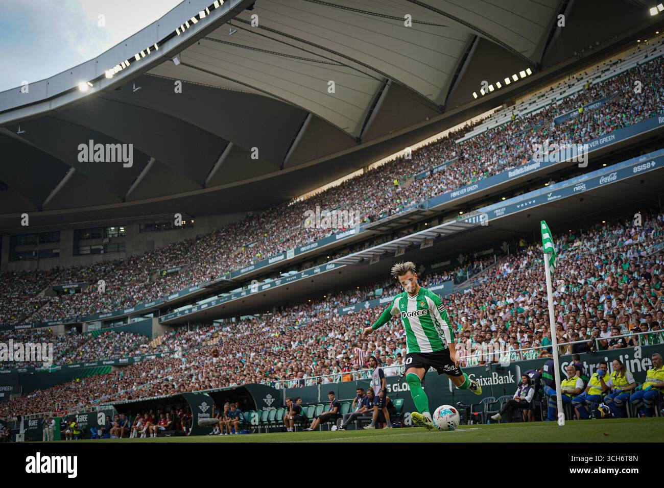 Siviglia, Spagna. 31 agosto 2025. Giovani lo Celso (Real Betis) durante la partita di LaLiga tra Real Betis e Athletic Club, allo stadio la Cartuja. Crediti: Fernando Vazquez / Alamy Live News Foto Stock