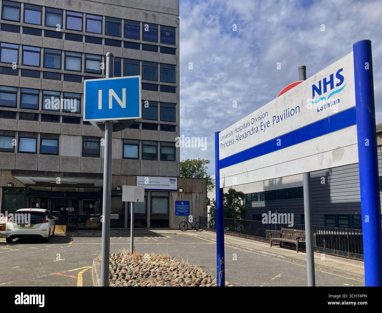 Princess Alexandra Eye Pavilion, Edimburgo, Scozia - Immagine stock catturata con smartphone