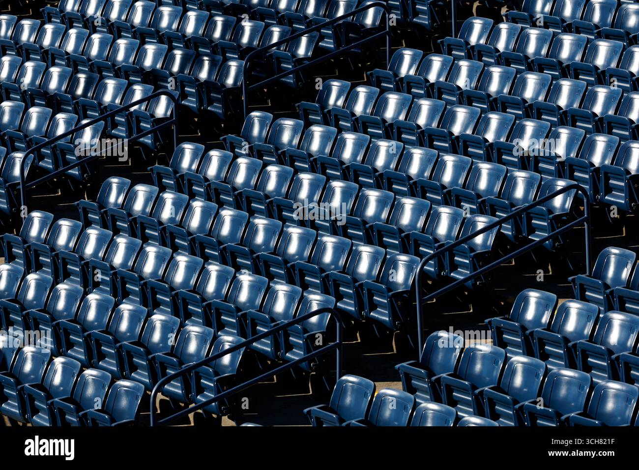 Queens, New York. 31 agosto 2025: Una vista generale dei posti a sedere dello stadio durante gli US Open 2025. Corleve/Alamy Live News Foto Stock