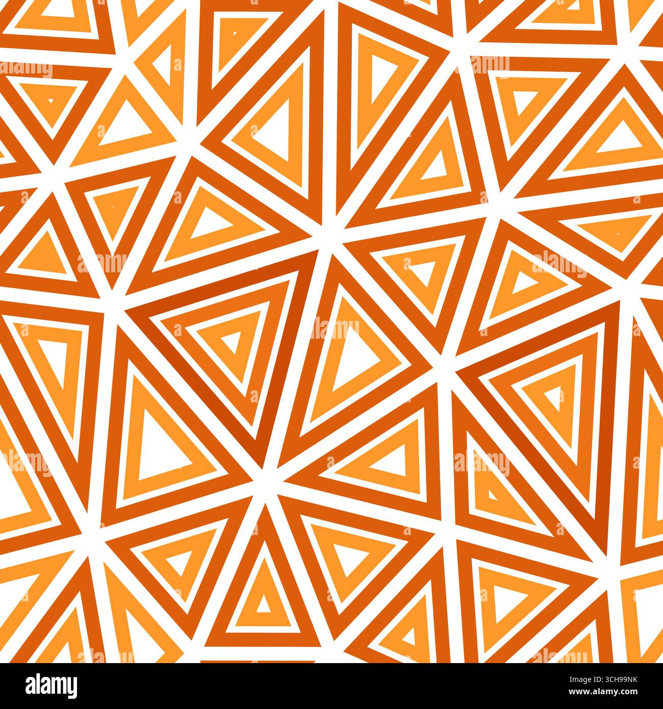 Sfondo astratto con forme triangolari a mosaico. Triangoli interni ripetuti multipli. Grandi dimensioni dei triangoli. Stile colorato a una tonalità. Motivo senza cuciture. Illustrazione Vettoriale