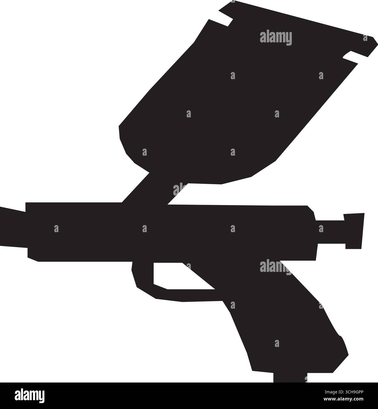 Illustrazione vettoriale dell'icona della pistola a spruzzo. Illustrazione Vettoriale