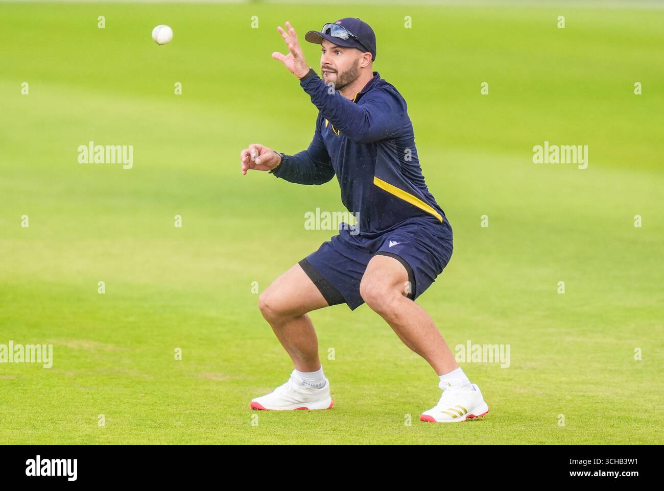 Aiden Markram del Sudafrica durante una sessione di reti a Headingley, Leeds. Data foto: Lunedì 1 settembre 2025. Foto Stock