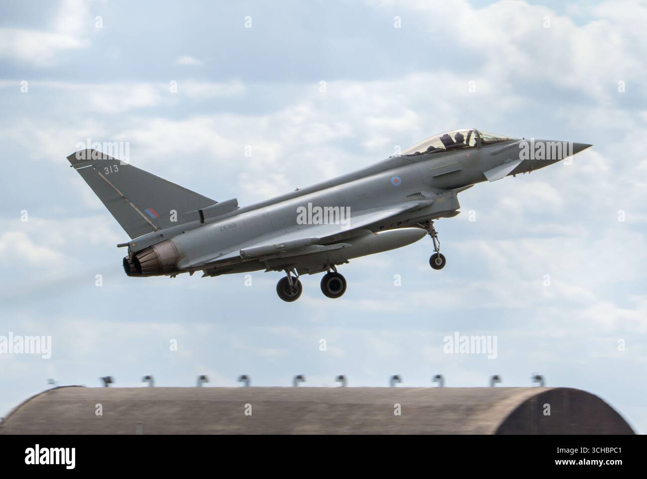 RAF Typhoon, RAF Coningsby, Lincolnshire Foto Stock