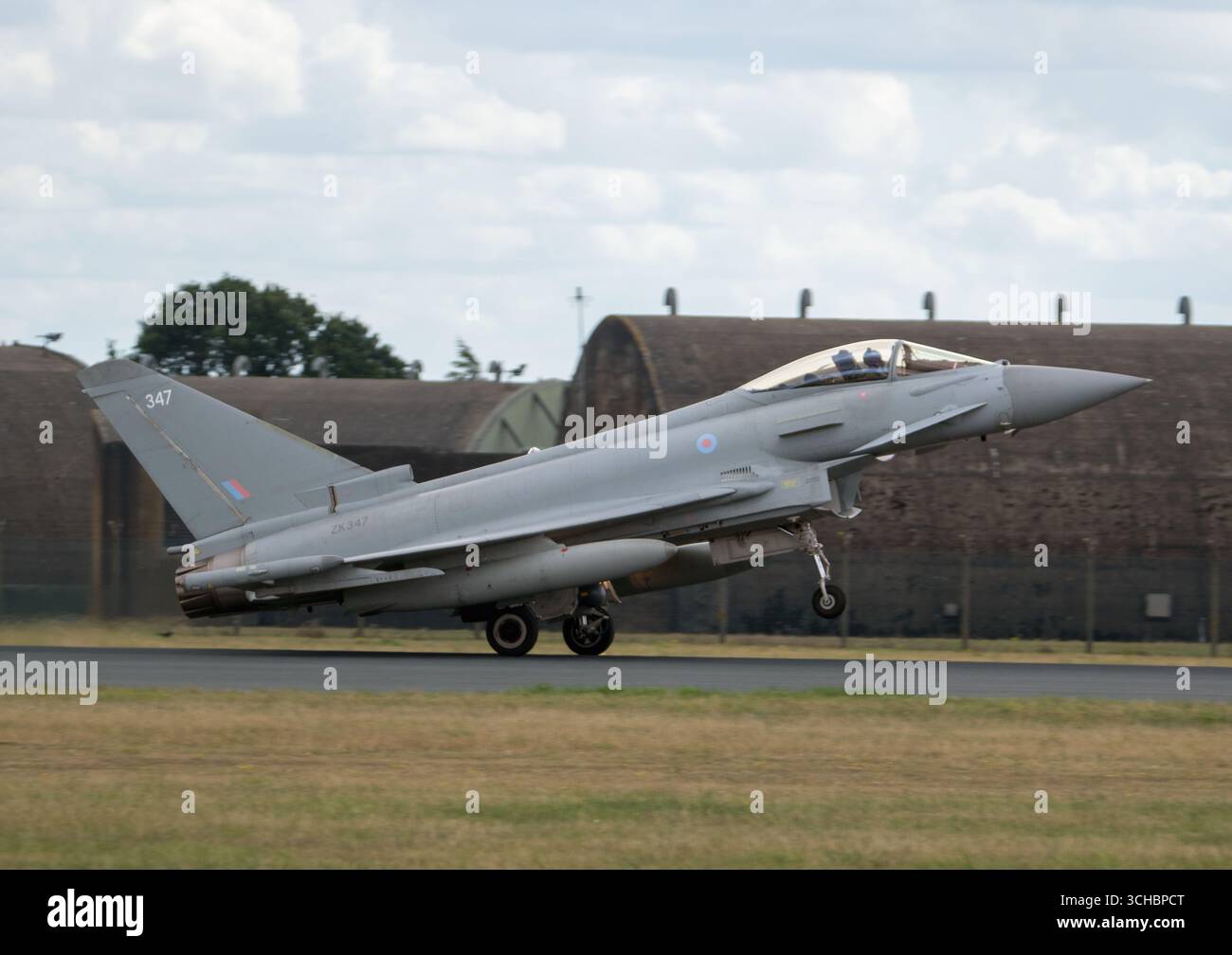 RAF Typhoon, RAF Coningsby, Lincolnshire Foto Stock