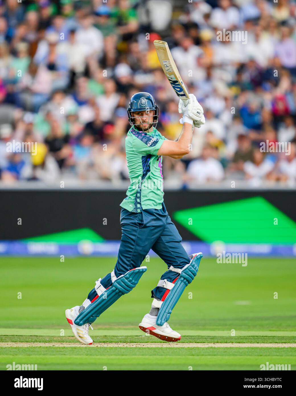 LONDRA, REGNO UNITO. Agosto 31: Will Jacks of Oval Invincibles in azione durante la Hundred Final - Oval Invincibles vs Trent Rockets al Lord's Cricket Ground domenica 31 agosto 2025 a LONDRA, INGHILTERRA. Crediti: Taka Wu/Alamy Live News Foto Stock