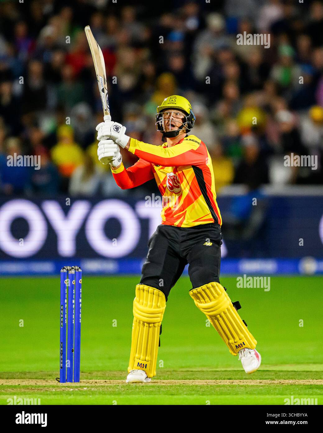 LONDRA, REGNO UNITO. Agosto 31: Marcus Stoinis dei Trent Rockets prende una palla durante la Hundred Final - Oval Invincibles vs Trent Rockets al Lord's Cricket Ground domenica 31 agosto 2025 a LONDRA, INGHILTERRA. Crediti: Taka Wu/Alamy Live News Foto Stock