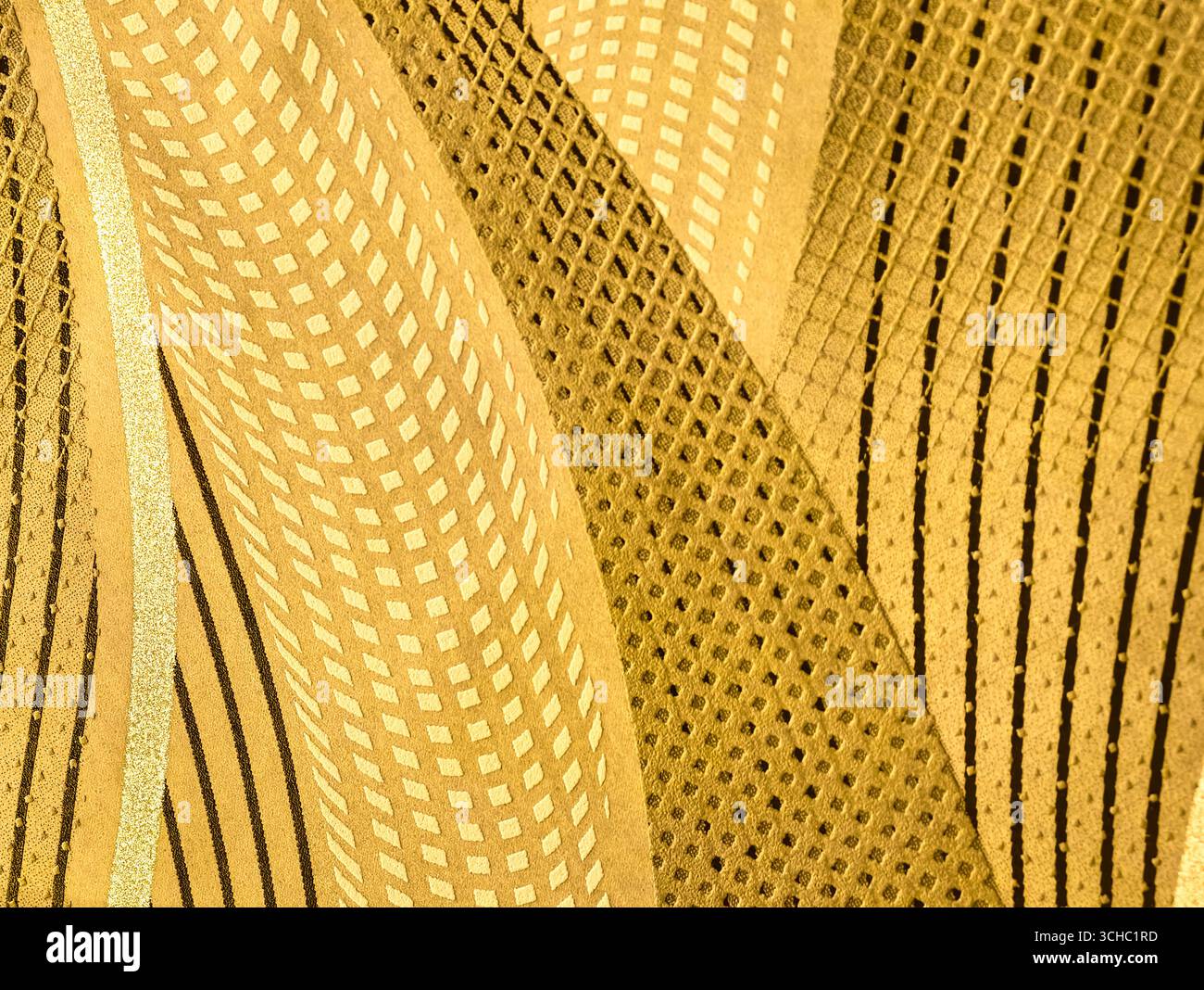 Sfondo Abstract Gold texture: Design minimalista ed elegante motivo metallico per sfondi moderni, fondali digitali e grafica per siti Web nei settori della pubblicità, del marketing e creativo Foto Stock
