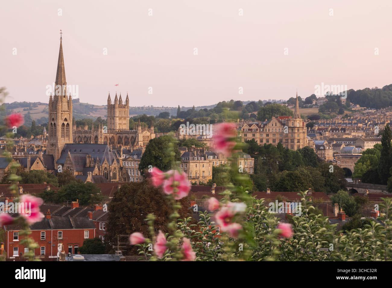 Inghilterra, Somerset, Bath, vista panoramica sulla città Foto Stock