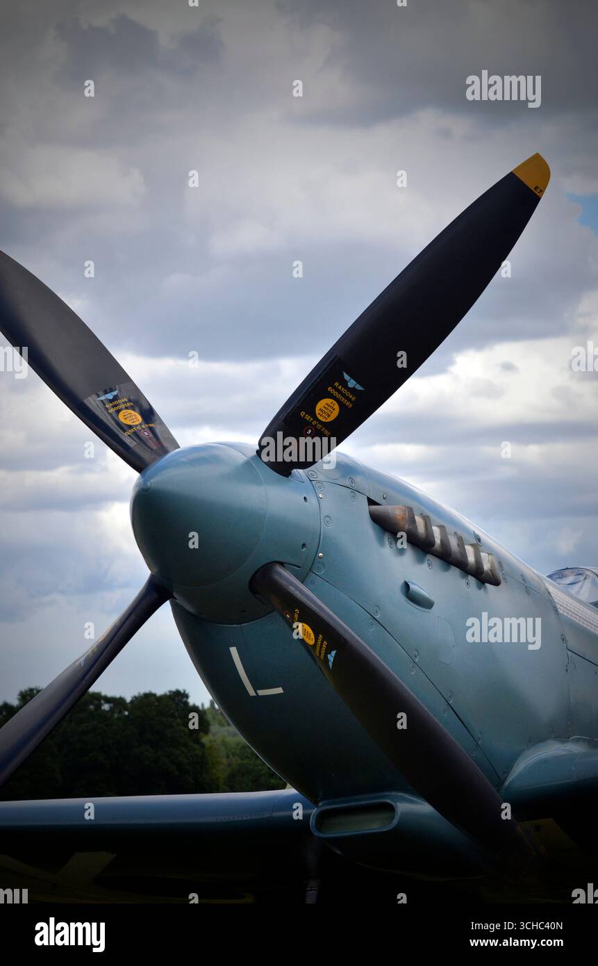 aereo da caccia supermarine spitfire della guerra mondiale Foto Stock