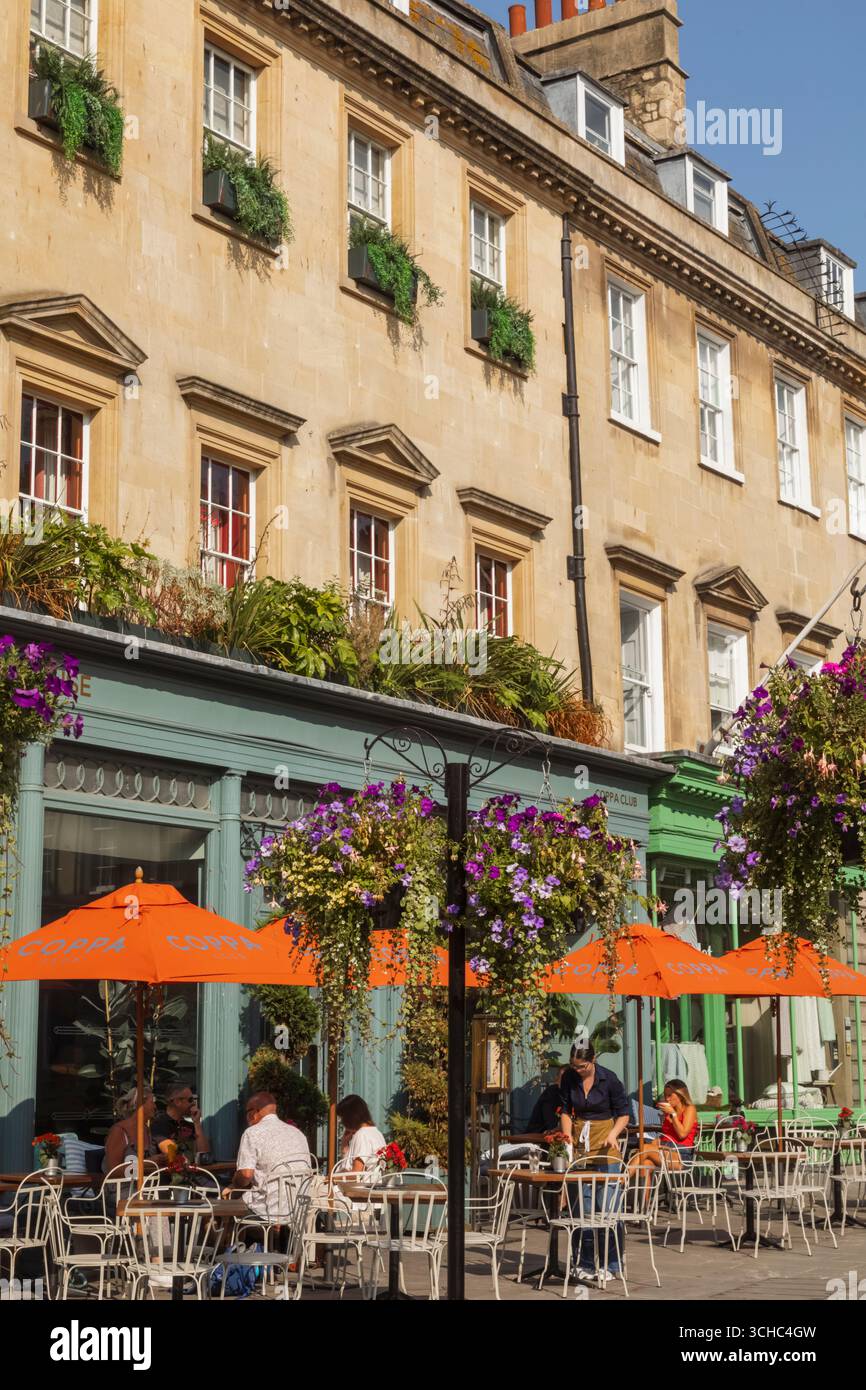Inghilterra, Somerset, Bath, Old Bond Street, The Bath Townhouse, ristorante e bar Coppa Club Foto Stock