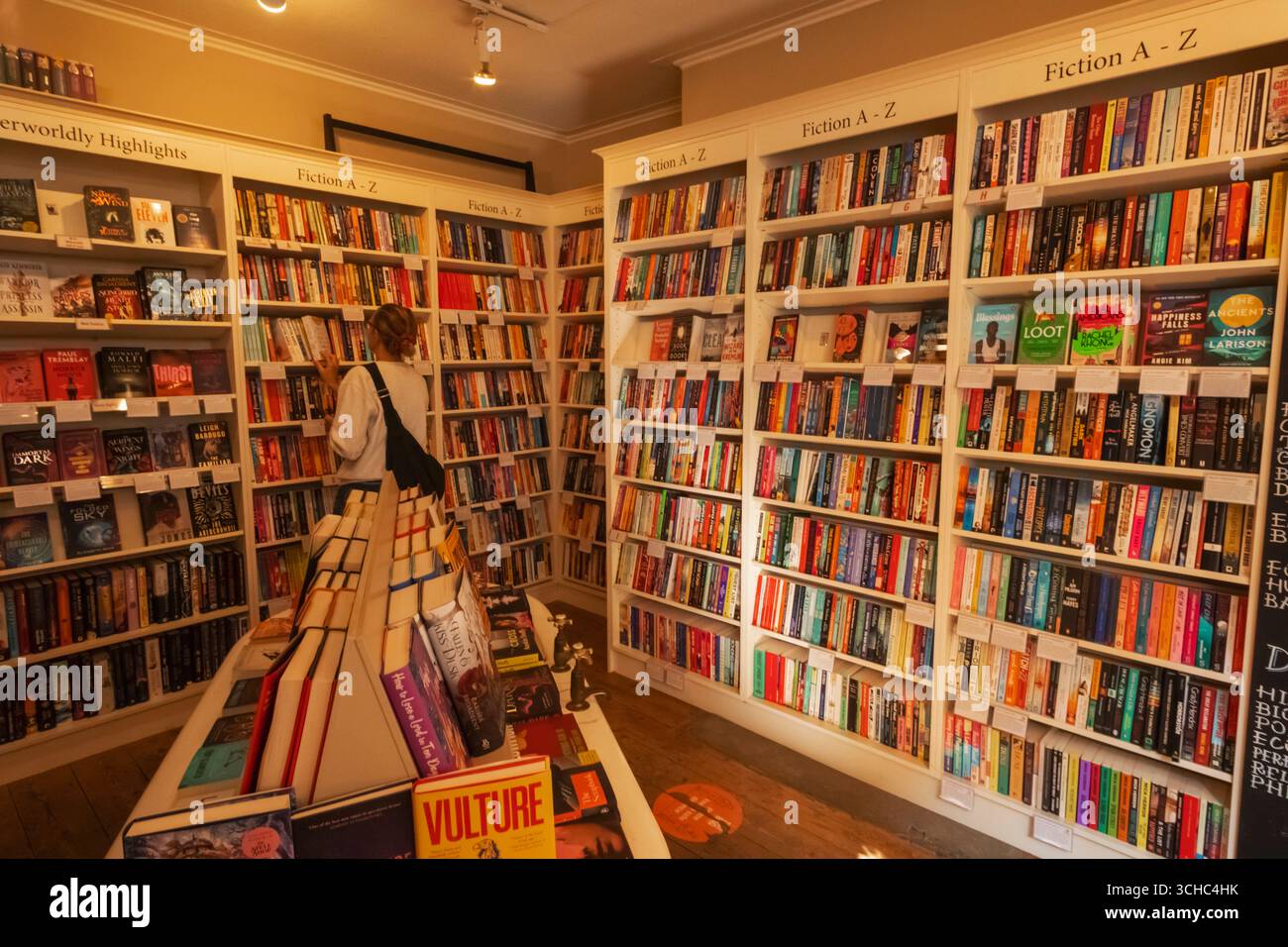 England, Somerset, Bath, John Street, Mr B's Emporium of Reading Delights Bookshop, Interior View Foto Stock