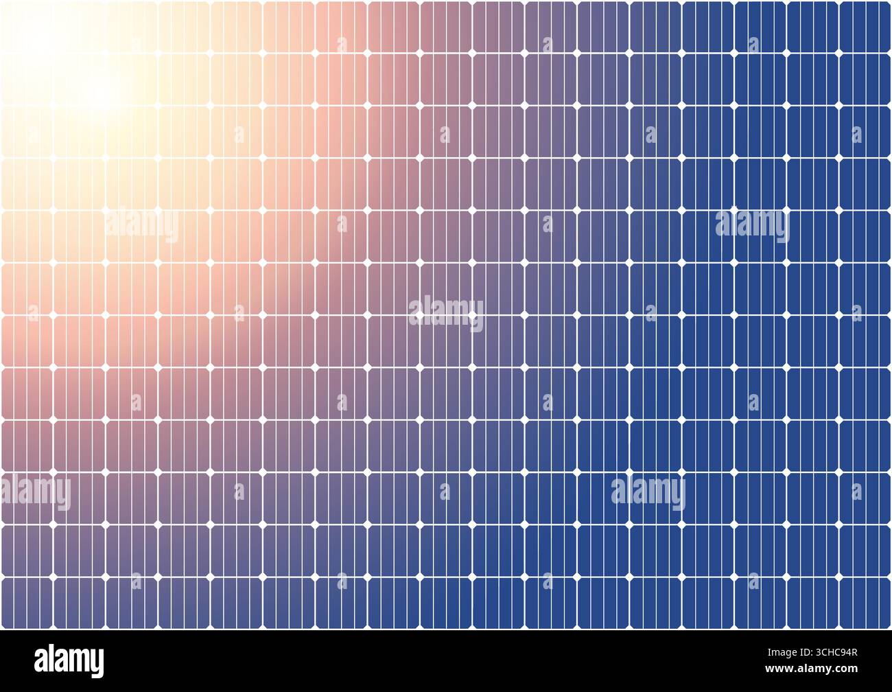 Sfondo del pannello solare. Illustrazione vettoriale struttura pannello solare. Illustrazione Vettoriale